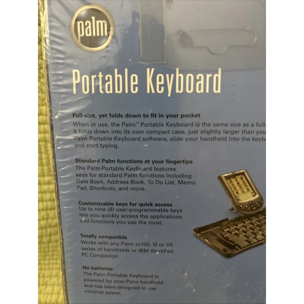 Palm Portable Folding Keyboard - Black - New - Sealed